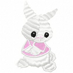 Rabbits Embroidery Design 9
